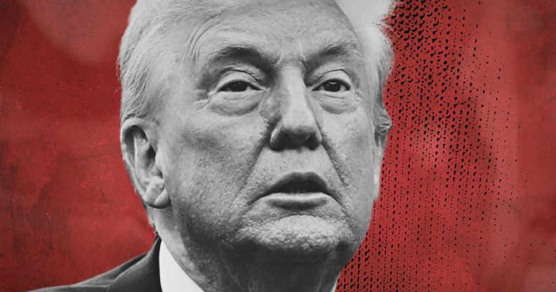 An edited picture of Donald Trump