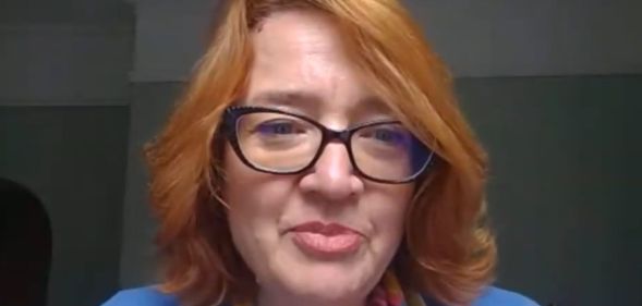 Dr Mary-Ann Stephenson pictured during a Zoom call.