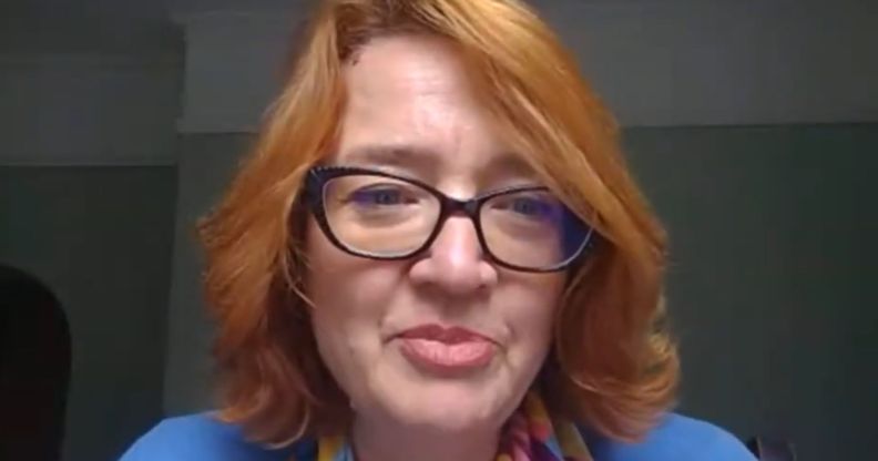 Dr Mary-Ann Stephenson pictured during a Zoom call.