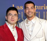 Bowen Yang and Matt Rogers at the 2025 Las Culturistas Culture Awards