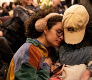 A vigil held for Sam Nordquist, a trans man who was tortured and murdered in a 2024 hate crime.