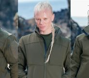 Promo photos for Lucy Spraggan, Bimini and Lady Leshurr in military gear.