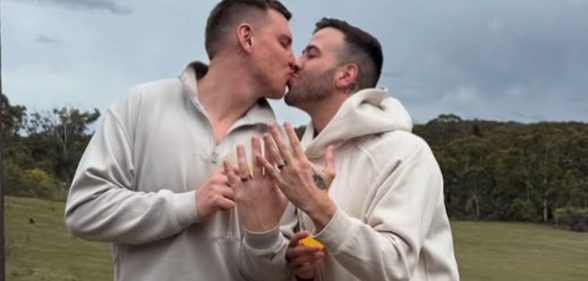 MAFS stars Liam Cooper and Samuel Levi.