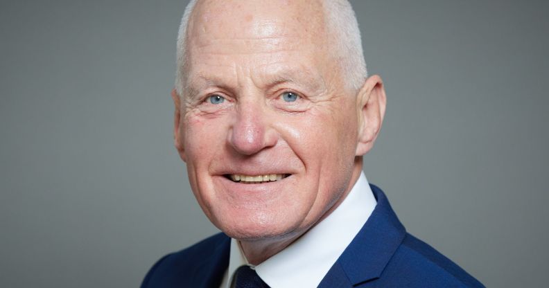 The official government portrait of Lord Michael Cashman.