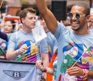 Michael Gunning marched with Bentley’s BeProud network at Manchester Pride in remembrance of the victims of the 2017 arena bombing, which he survived.