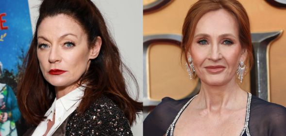 Michelle Gomez and JK Rowling at separate events.