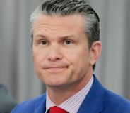 A portrait image of Pete Hegseth.