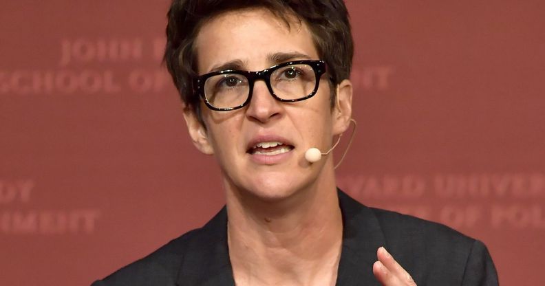 Rachel Maddow, pictured.
