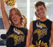 Minnesota Vikings Cheerleaders Blaize Shiek and Louie Conn.