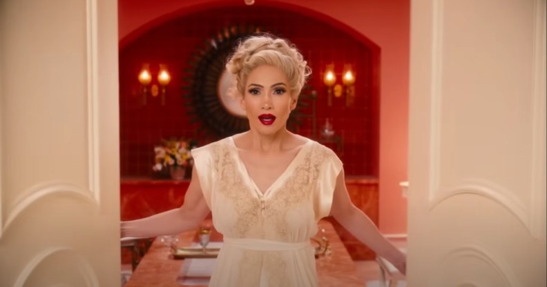 Jennifer Lopez in Kiss of the Spider Woman.
