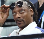 Snoop Dogg looking surprised.