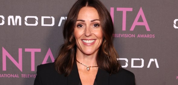 LONDON, ENGLAND - SEPTEMBER 08: (EXCLUSIVE COVERAGE) Suranne Jones poses backstage during the National Television Awards 2026 at The O2 Arena on September 08, 2026 in London, England. (Photo by Hoda Davaine/Getty Images for The NTA's)