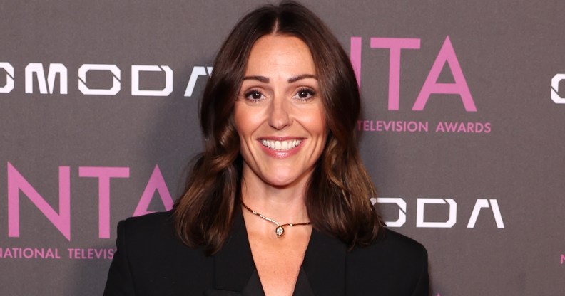 LONDON, ENGLAND - SEPTEMBER 08: (EXCLUSIVE COVERAGE) Suranne Jones poses backstage during the National Television Awards 2026 at The O2 Arena on September 08, 2026 in London, England. (Photo by Hoda Davaine/Getty Images for The NTA's)
