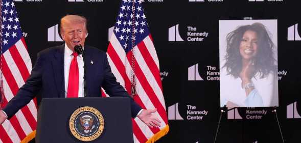 President Donald Trump speaks during an event at the Kennedy Center on 13 August, 2025 in Washington.