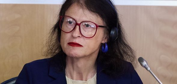 Victoria McCloud during an European Union conference.