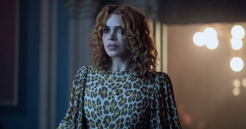 Wednesday. Billie Piper as Isadora Capri in episode 205 of Wednesday.