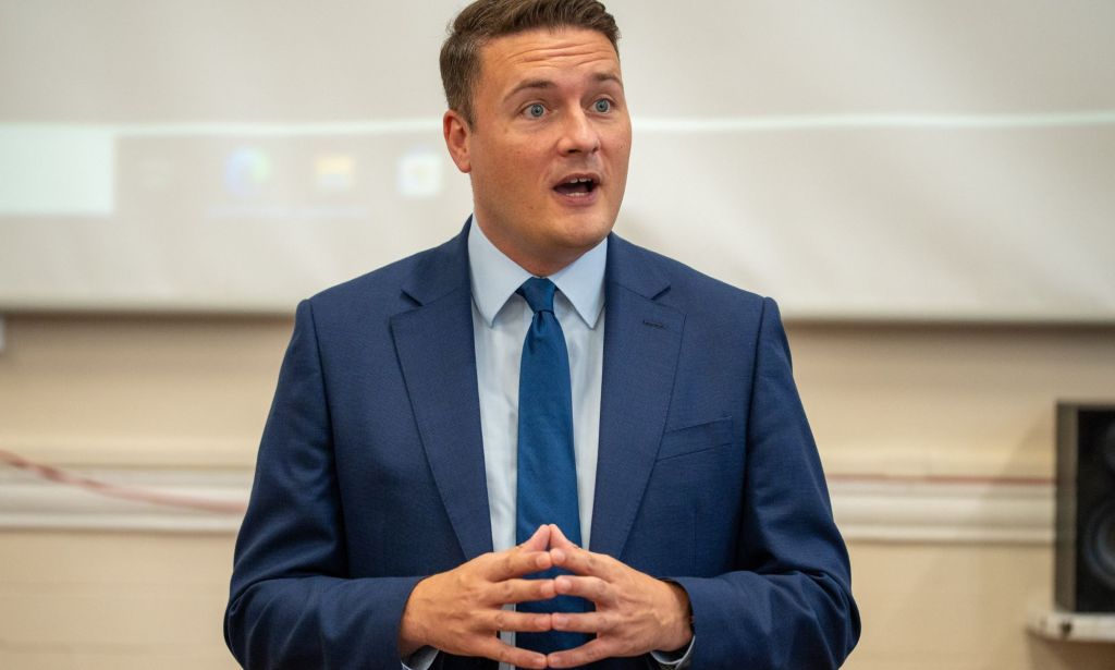Wes Streeting, pictured.