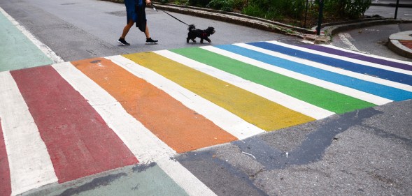 Rainbowa zebra crossing