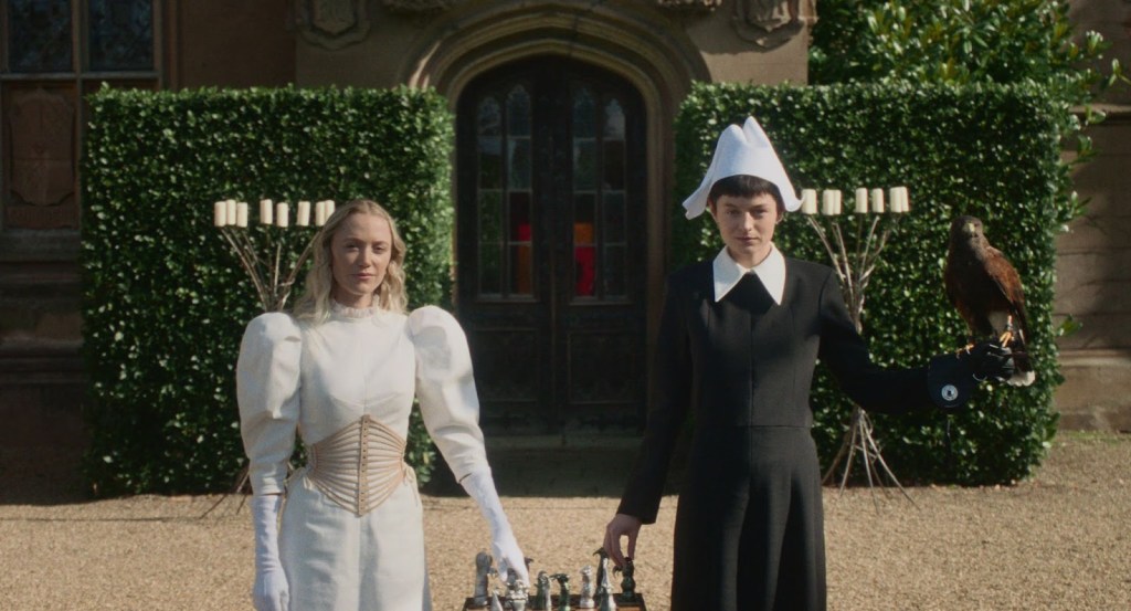 Maika Monroe and Emma Corrin in 100 Nights of Hero.