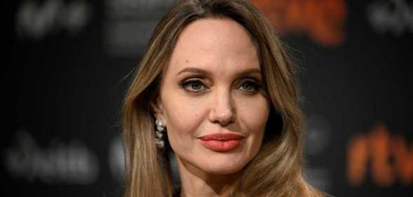 US actress Angelina Jolie gave a press conference for the film 'Couture' during the 73rd San Sebastian International Film Festival.