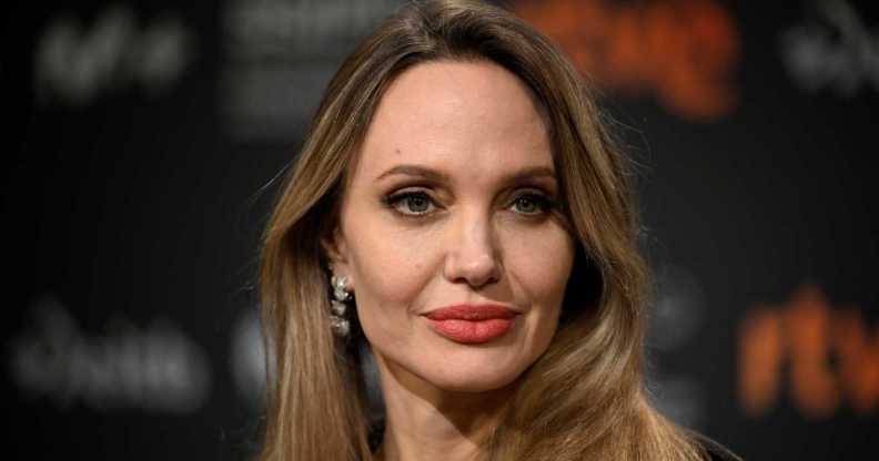 US actress Angelina Jolie gave a press conference for the film 'Couture' during the 73rd San Sebastian International Film Festival.