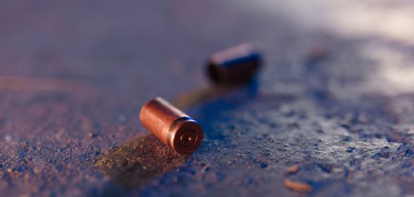 Two bullet casings.