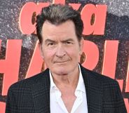 Charlie Sheen at the premiere of aka Charlie Sheen