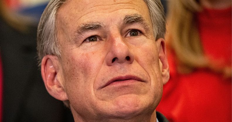 Texas governor, Greg Abbott.