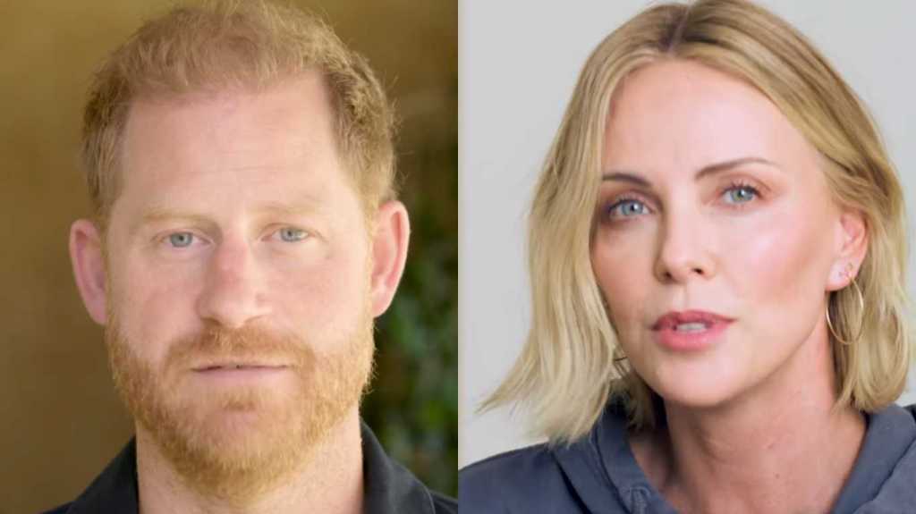 Prince Harry and Charlize Theron.