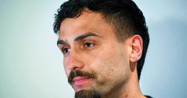 Suspended Adelaide Crows AFL player Izak Rankine spoke to the media at Adelaide Airport 2 September, 2025.