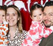 Trans couple Hannah and Jake Graf with their two children.