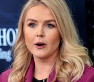 Karoline Leavitt, pictured speaking at a press briefing.