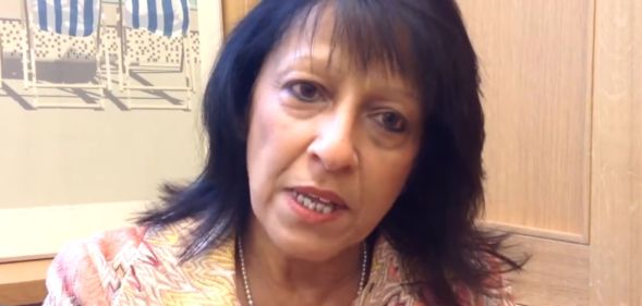 EHRC chair, Kishwer Falkner, speaking.