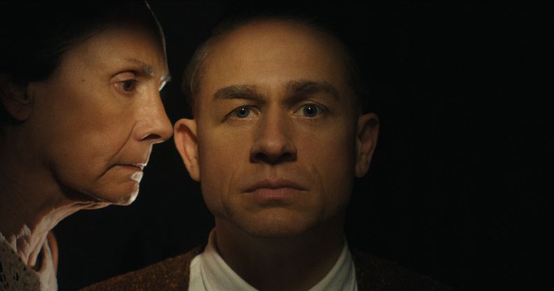 Charlie Hunnam and Laurie Metcalf star in Monster as Ed Gein and his mother Augusta.