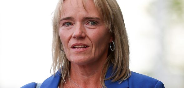 A portrait shot of Sandie Peggie