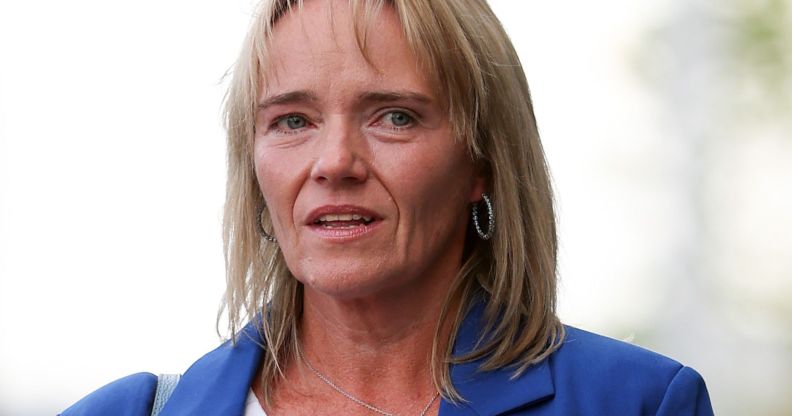 A portrait shot of Sandie Peggie