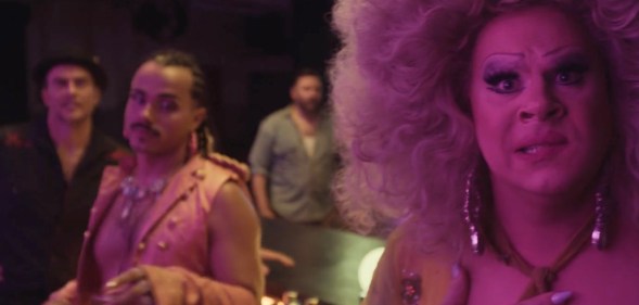 Cheyenne Jackson, Tomás Matos, and Nina West in Queens of the Dead.