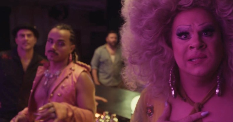 Cheyenne Jackson, Tomás Matos, and Nina West in Queens of the Dead.