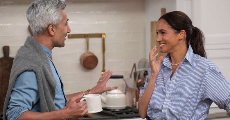 Tan France and Meghan Markle on With Love, Meghan.