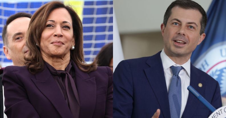 Kamala Harris and Pete Buttigieg