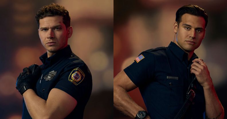 Oliver Stark as Buck and Ryan Guzman as Eddie - 'Buddie' in 9-1-1