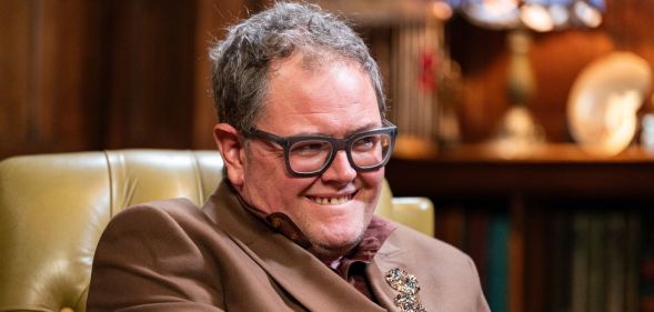 Alan Carr in The Celebrity Traitors.