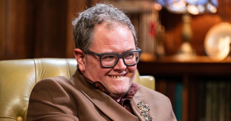 Alan Carr in The Celebrity Traitors.