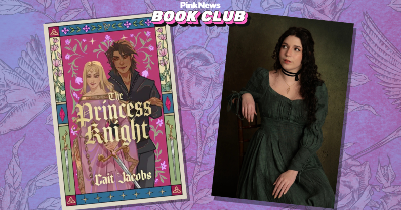 Cover of The Princess Knight and photo of Cait Jacobs