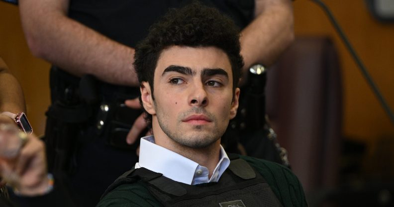 NEW YORK, NEW YORK - FEBRUARY 21: Luigi Mangione appears at a hearing for the murder of UHC CEO Brian Thompson at Manhattan Criminal Court on February 21, 2025 in New York City. Mangione is accused of slaying of UnitedHealthcare CEO Brian Thompson late last year and is making his first appearance on state charges of murder as an act of terrorism. He is facing 11 counts for the Dec. 4 shooting of Thompson outside a midtown Manhattan hotel which set off a massive manhunt. He is also facing federal charges of murder and other charges in Pennsylvania, where he was arrested.