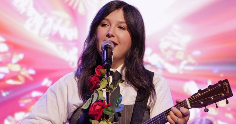 Lucy Dacus singing on Jimmy Kimmel Live!