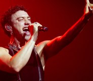 MANCHESTER, ENGLAND - AUGUST 24: Olly Alexander performs during Manchester Pride 2025 on August 24, 2025 in Manchester, England. (Photo by Shirlaine Forrest/WireImage)