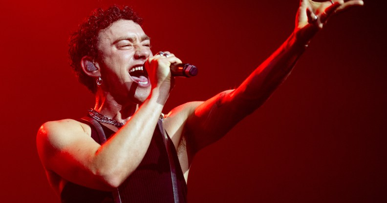 MANCHESTER, ENGLAND - AUGUST 24: Olly Alexander performs during Manchester Pride 2025 on August 24, 2025 in Manchester, England. (Photo by Shirlaine Forrest/WireImage)