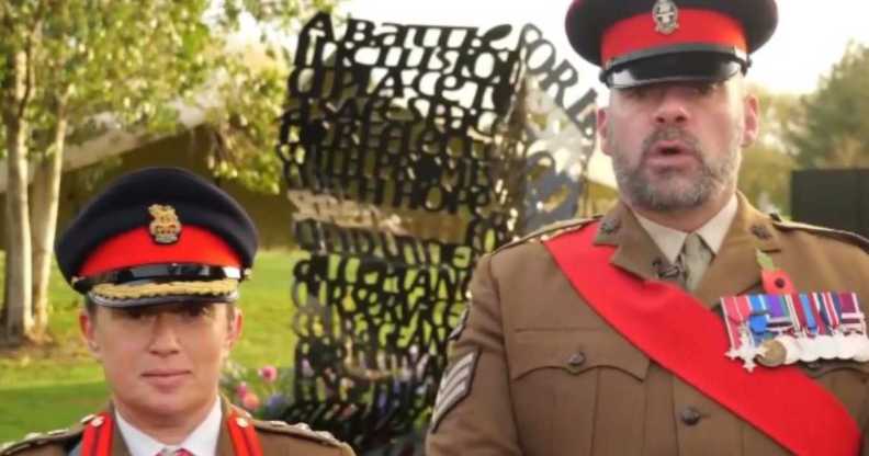 The memorial, funded by the UK Government and delivered by Fighting With Pride, comes from Lord Etherton’s recommendations in the LGBT Veterans Independent Review.