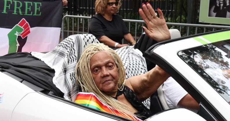 Miss Major Griffin-Gracy attends the 2024 NYC Pride March on June 30, 2024 in New York City.